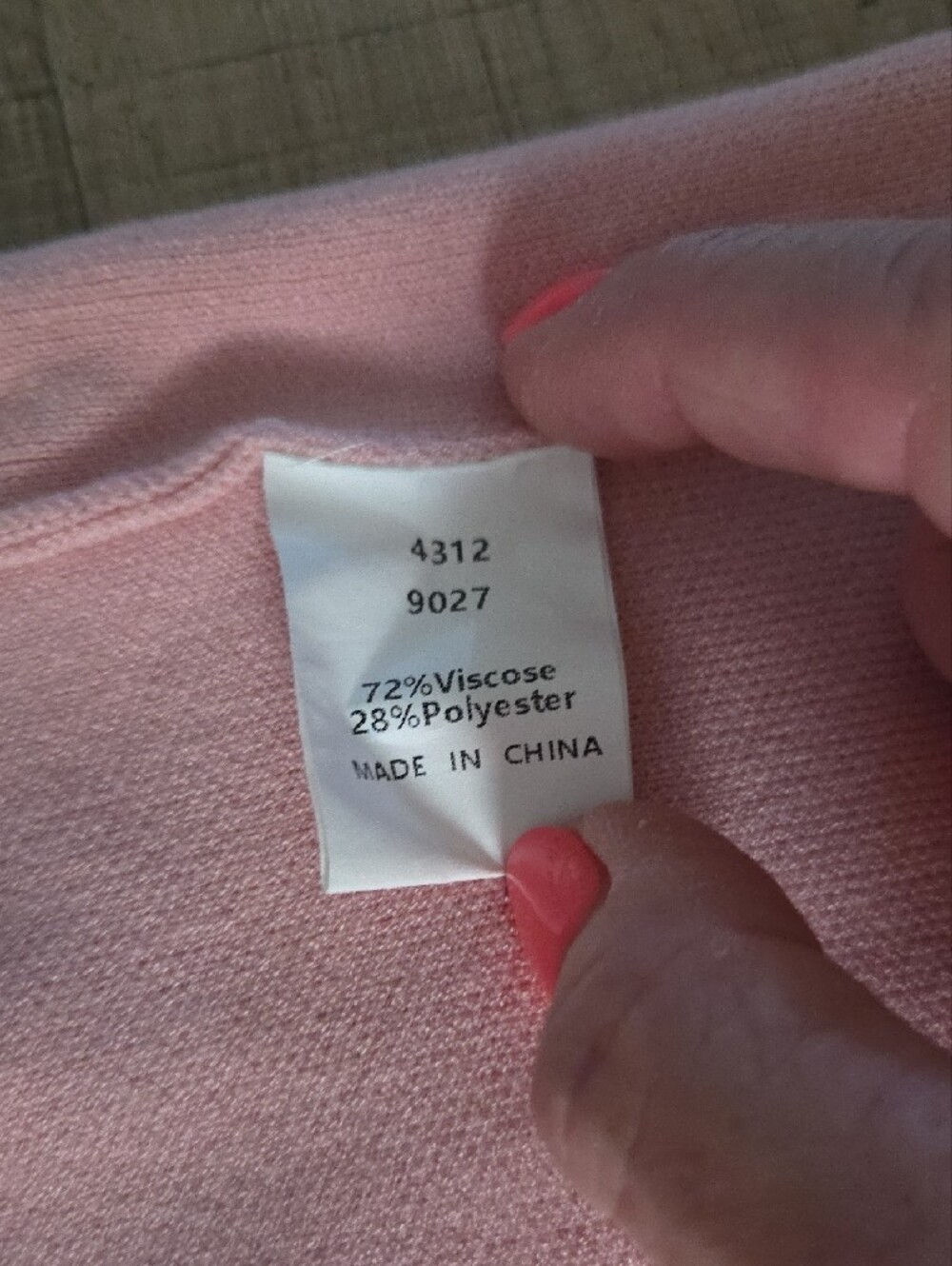 Sleeveless Pink Knit Button-Front Mini Dress with White Trim - Picture 4 of 6